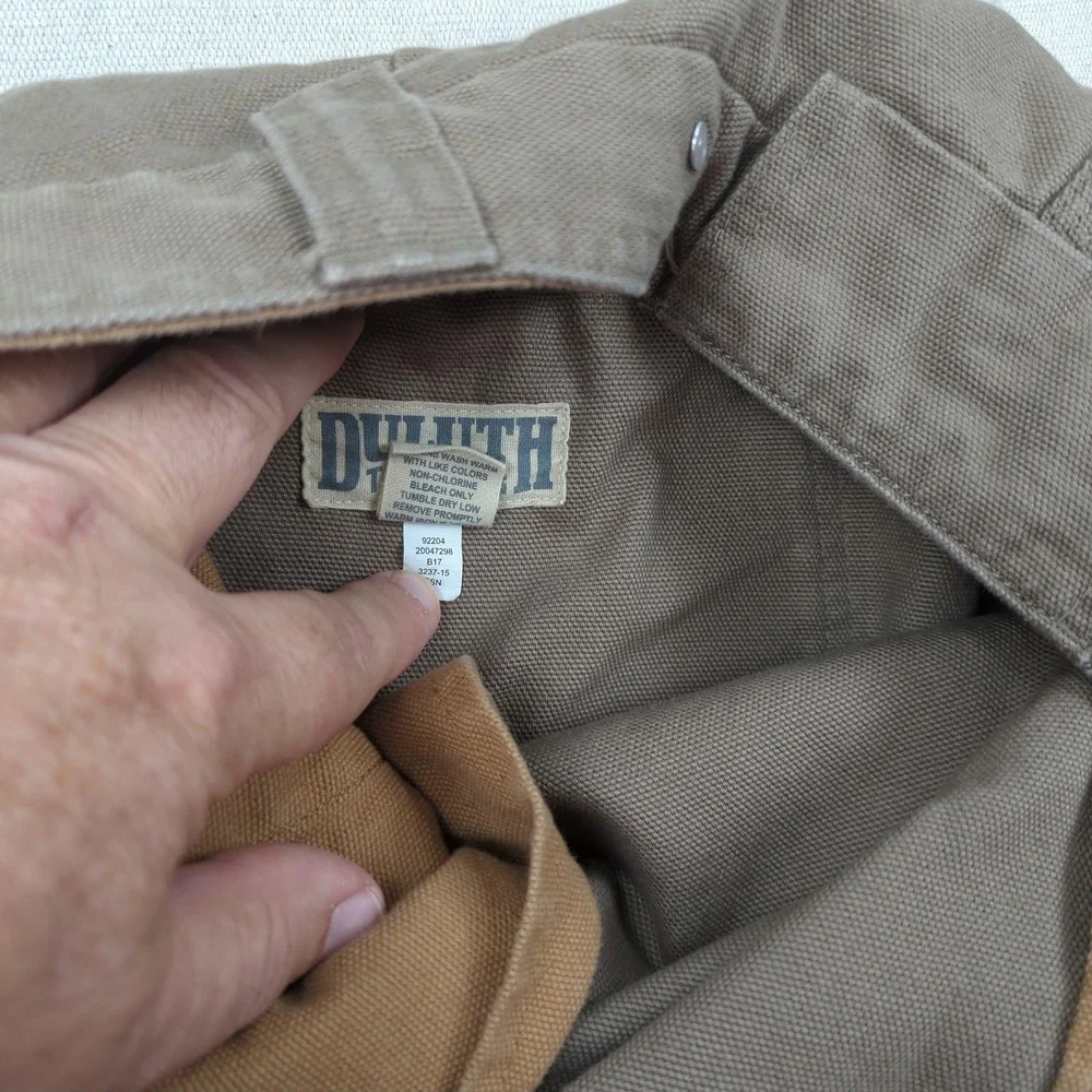 Duluth Trading Pants Mens 46x34 Khaki Flex Fire Hose Cargo Utility Relaxed